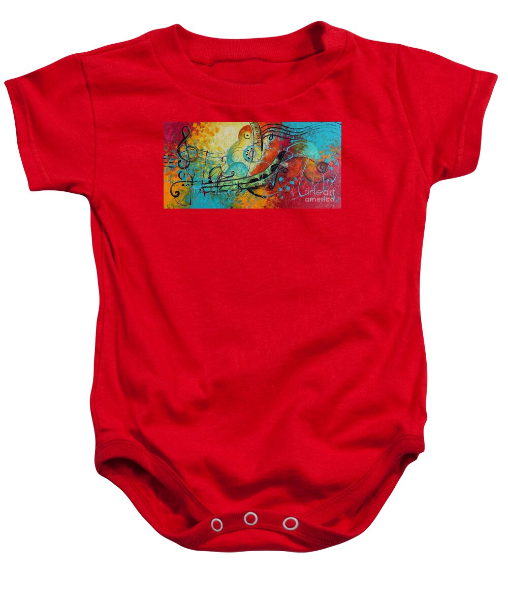 Original Painting Please Contact Preethi@lovablearts.com. Baby Onesie featuring the painting Lift Ur Spirit by Preethi Mathialagan