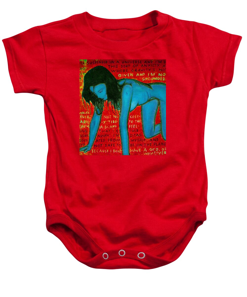 Figure Baby Onesie featuring the painting Not A Given by Steve Fields