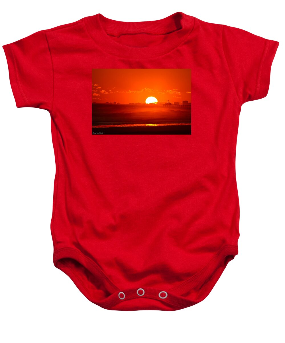 Sunset Baby Onesie featuring the photograph Says It All by Mary Hahn Ward