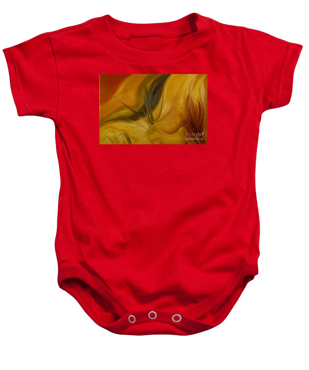 Undergrowth Baby Onesie featuring the painting Undergrowth I by James Lavott