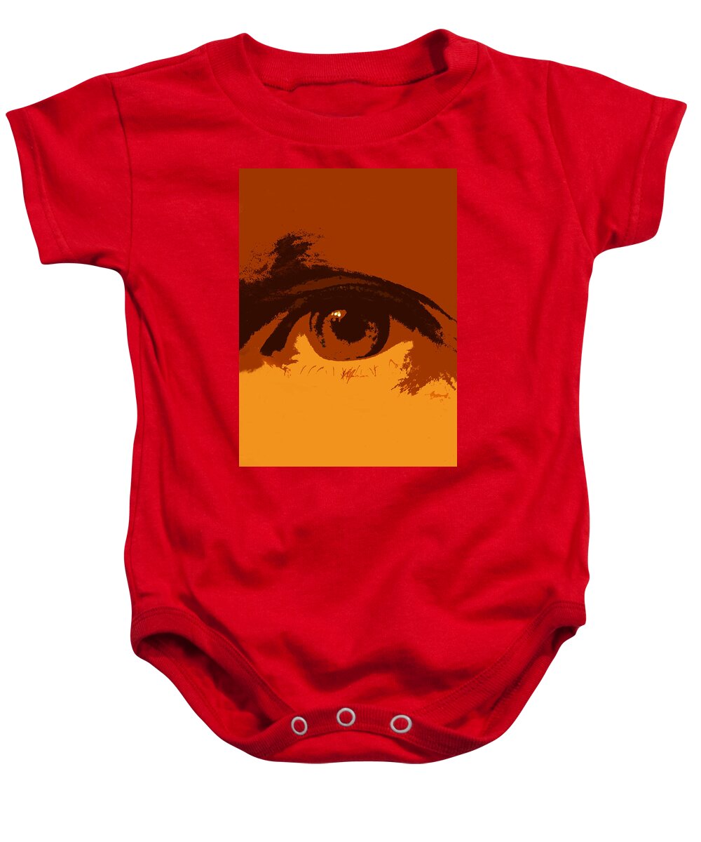 Eye Baby Onesie featuring the photograph Vision by Skip Tribby