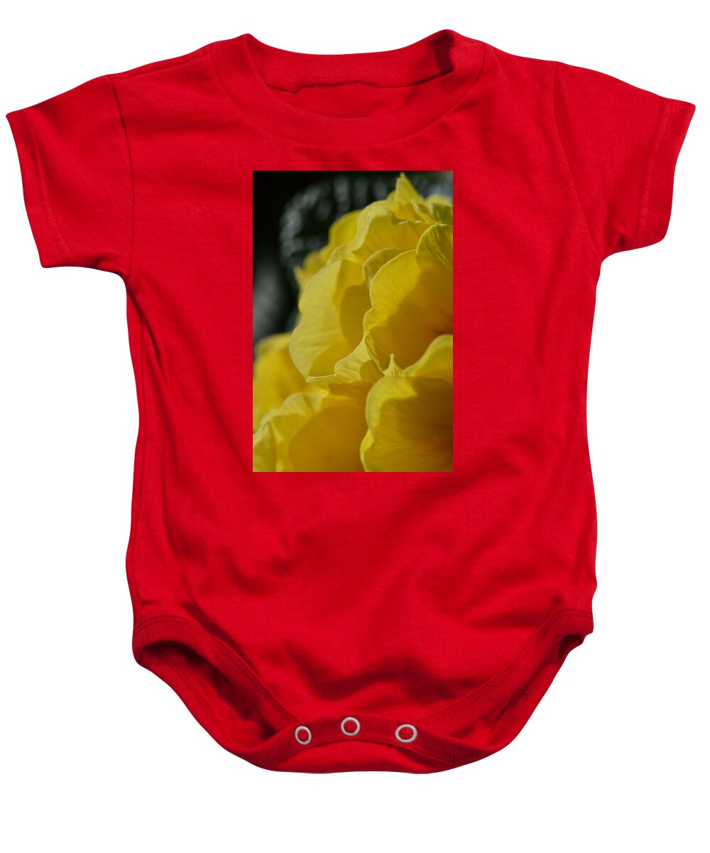 Flowers Baby Onesie featuring the photograph Yellow Landscape by Donna Blackhall
