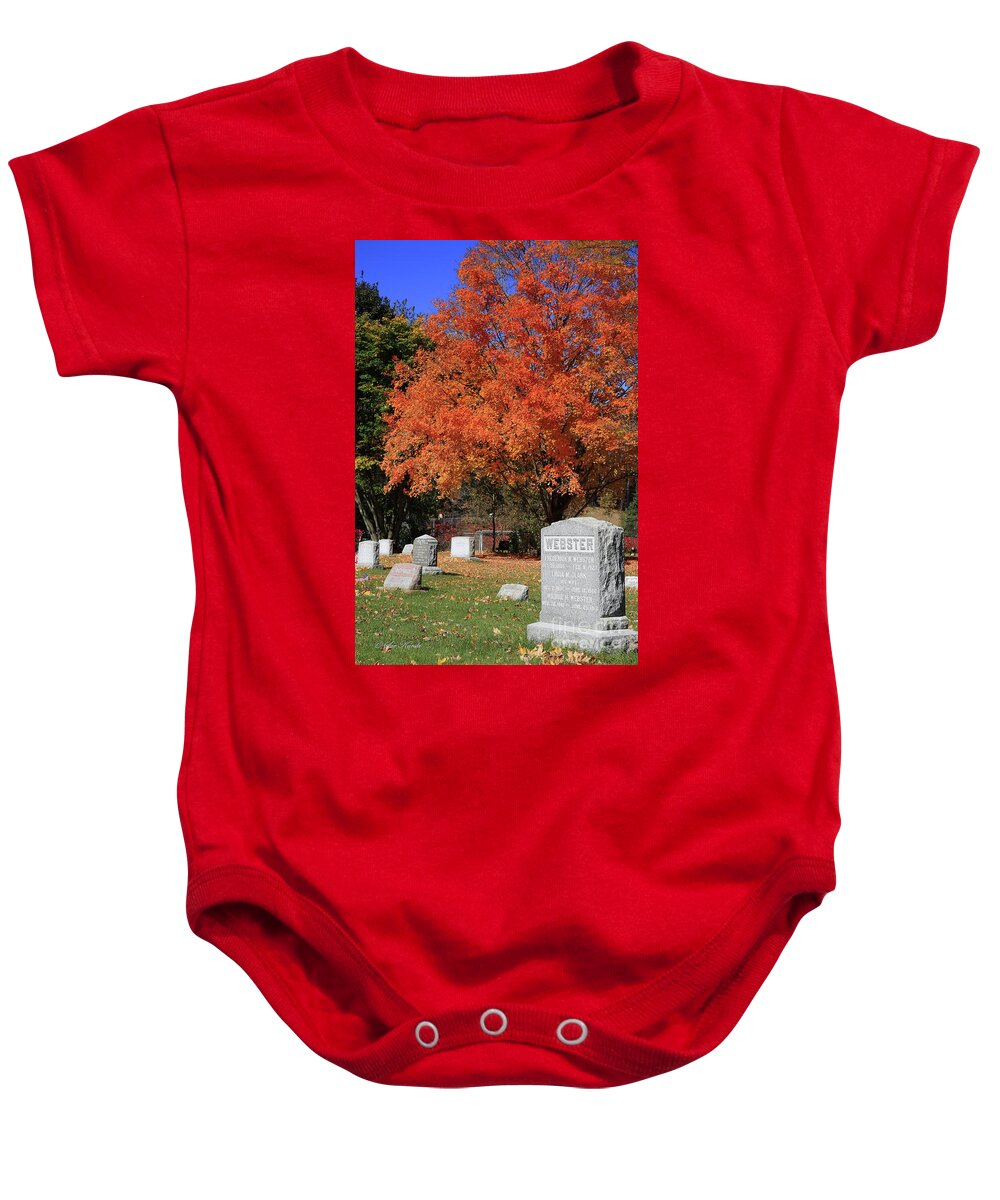 Autumn Baby Onesie featuring the photograph Autumn Memories by Sue Karski
