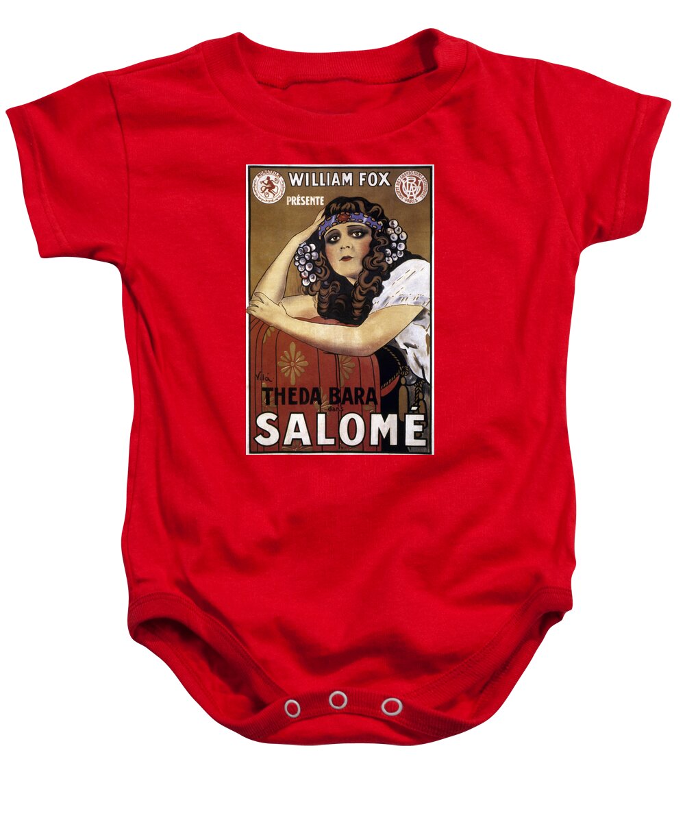 -nec02- Baby Onesie featuring the photograph French Poster: Salome, 1918 by Granger