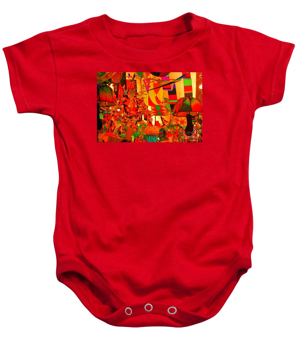 Kites Baby Onesie featuring the photograph Kite Kafe by Julie Lueders 