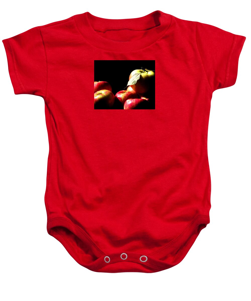 Apples Baby Onesie featuring the photograph Apple Season by Angela Davies