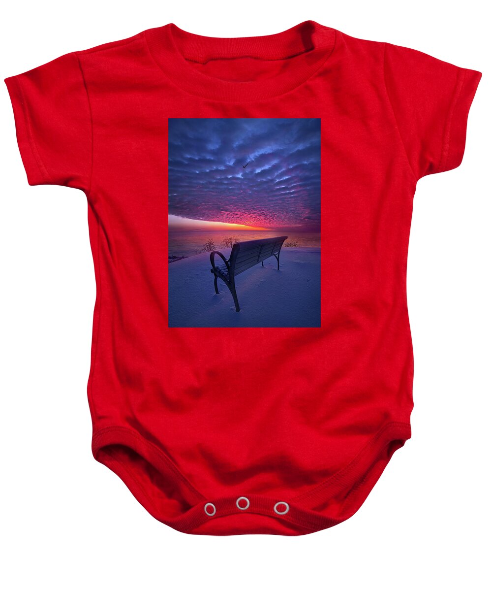 Travel Baby Onesie featuring the photograph Creation Itself will be Set Free #1 by Phil Koch
