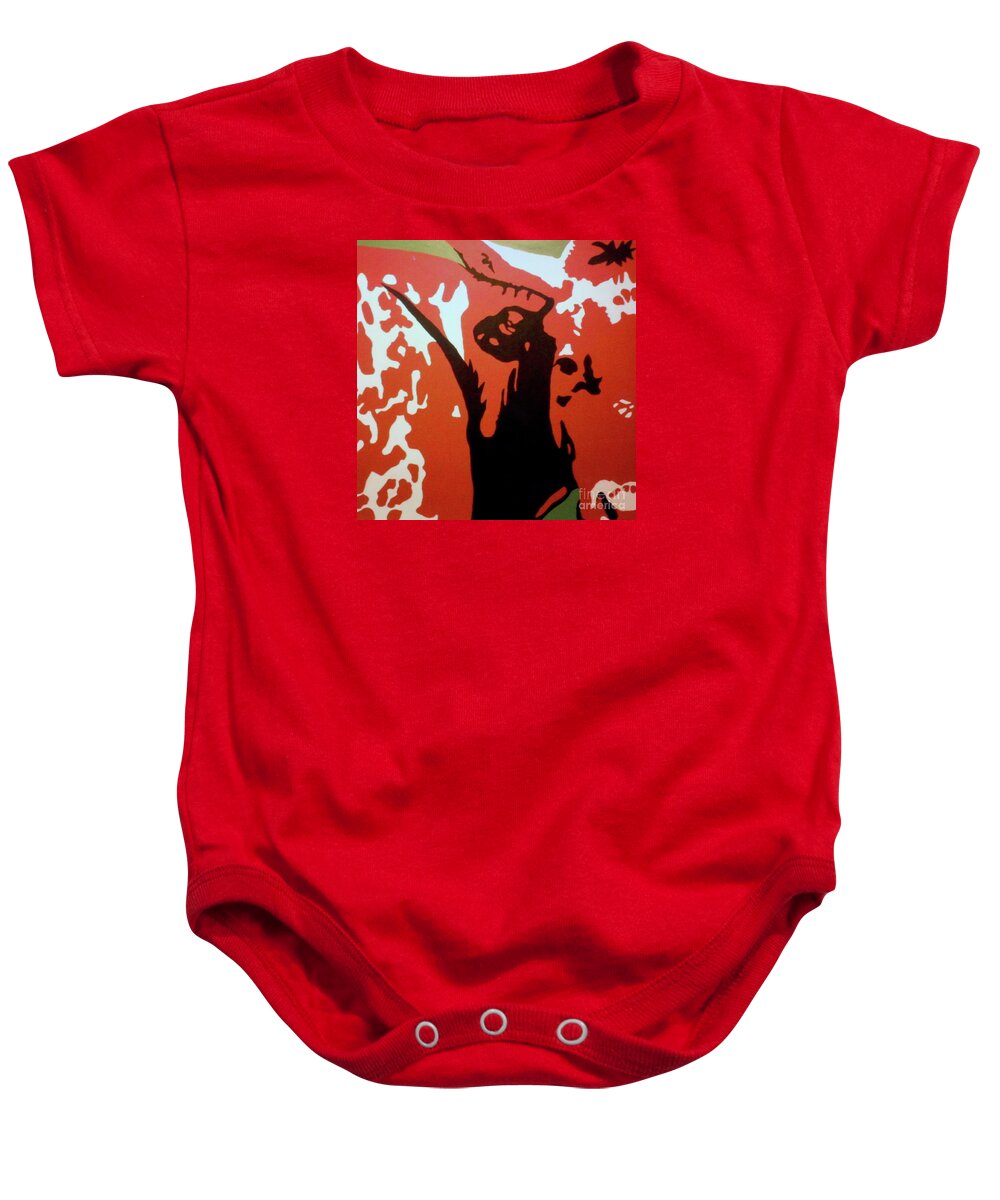 Texas Longhorns Baby Onesie featuring the painting Texas is My Hometown by Patsy Walton