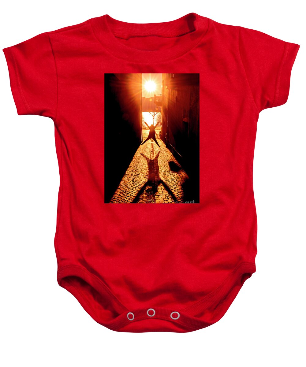 Woman Baby Onesie featuring the photograph Happy Woman #3 by Mats Silvan