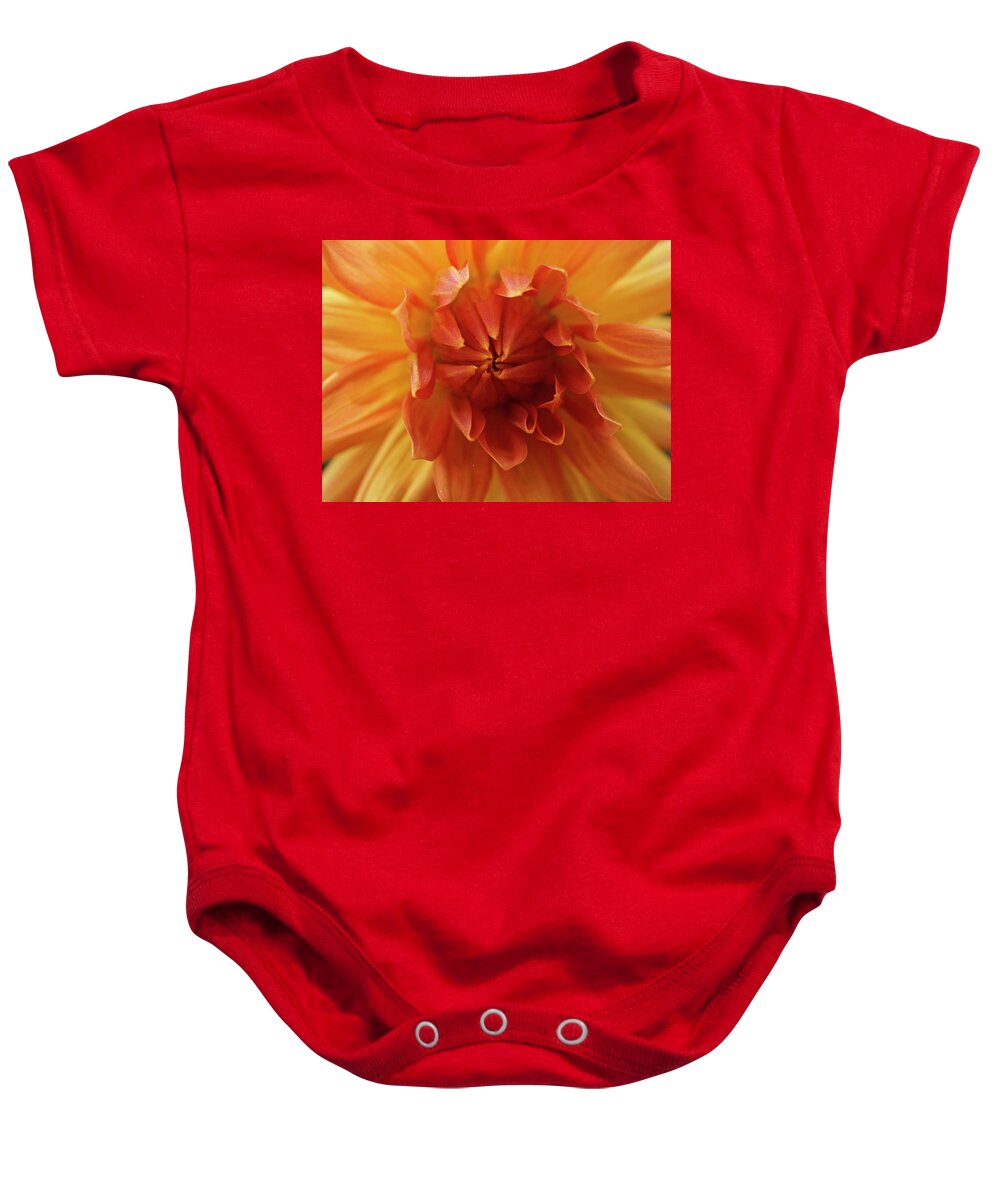 Morning Dew Baby Onesie featuring the photograph Morning Dew #3 by Inge Riis McDonald