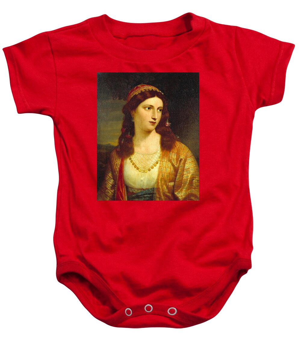 Sir Charles Lock Eastlake (1793&-8209;1865) Baby Onesie featuring the painting a Greek Girl by Charles Lock