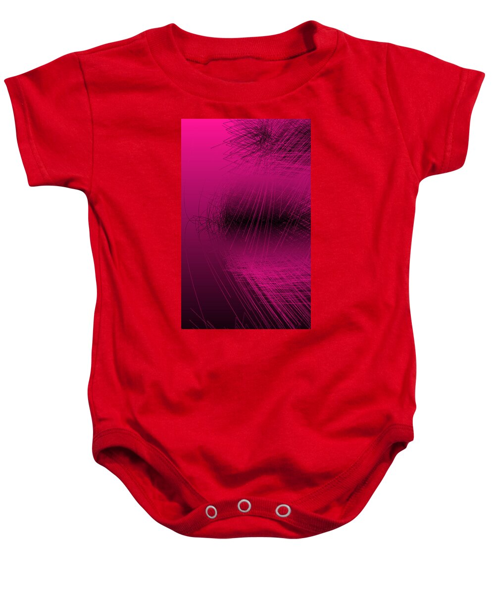 Rithmart Abstract Lines Organic Random Computer Digital Shapes Abstract Acanvas Algorithm Art Below Colors Designed Digital Display Drawn Images Number One Organic Recursive Reflection Series Shadowy Shapes Small Streaming Using Watery Baby Onesie featuring the digital art Ac-2-4 by Gareth Lewis