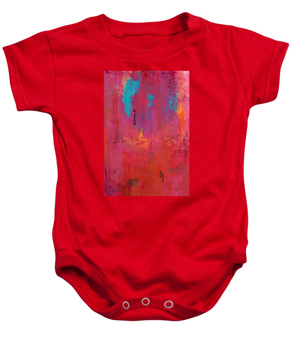 Acrylic Baby Onesie featuring the painting All The Pretty Things by Brenda O'Quin