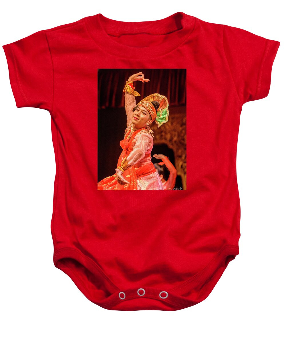 Dance Baby Onesie featuring the photograph Burmese Dance 5 by Werner Padarin