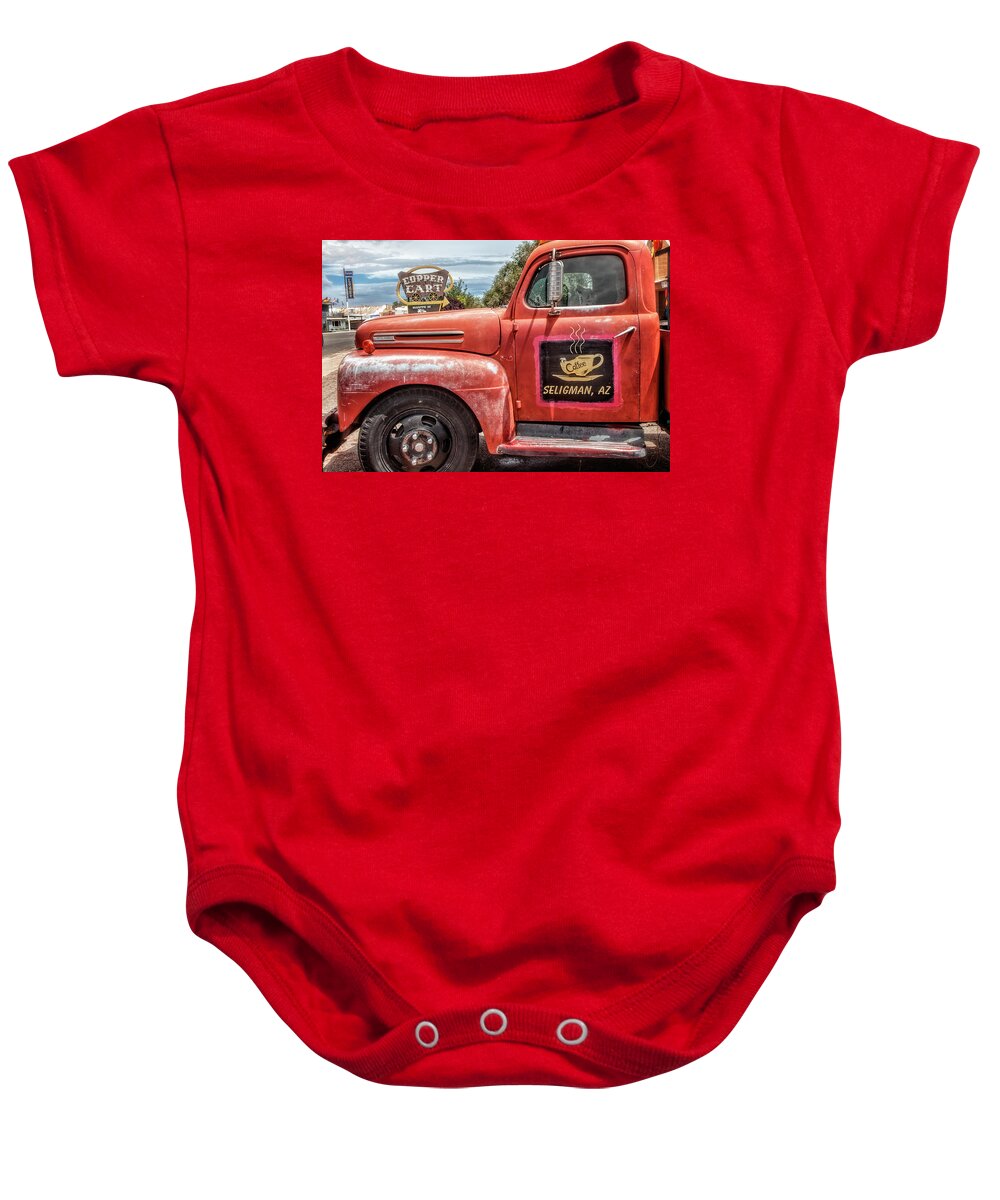 Route 66 Baby Onesie featuring the photograph Coffee by Diana Powell