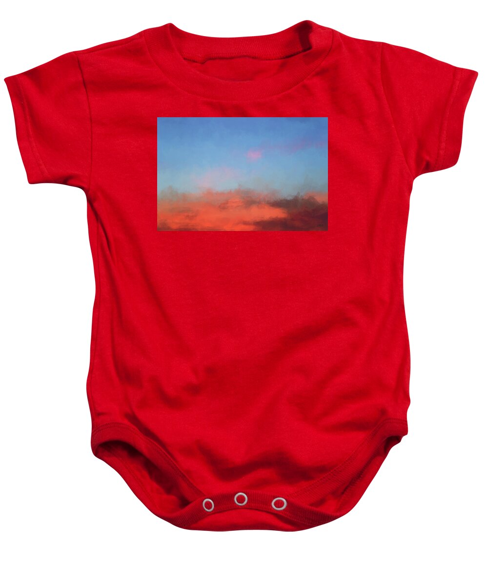 Abstract Baby Onesie featuring the photograph Color Abstraction XLVII - Sunset by David Gordon