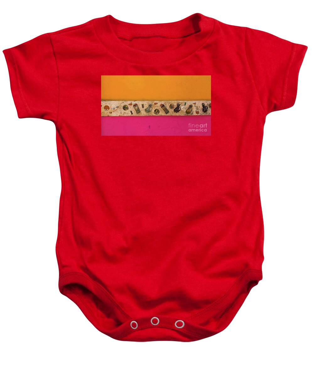 Kaylyn Franks Baby Onesie featuring the photograph Colorful Mexico Mexican Art by Kaylyn Franks by Kaylyn Franks