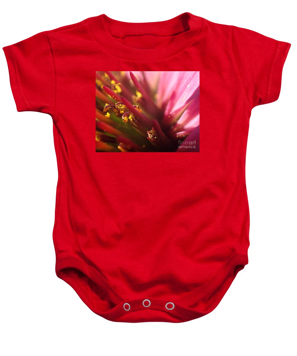 Flower Baby Onesie featuring the photograph Curly Contrast by Christina Verdgeline