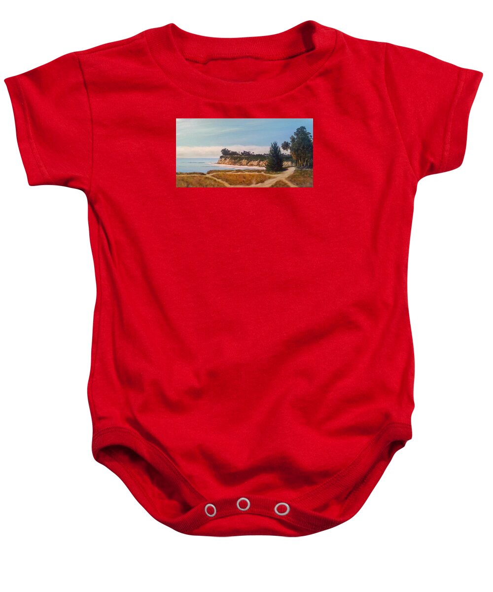 Seascape Baby Onesie featuring the painting Short walk to Devereux Point by Jeffrey Campbell