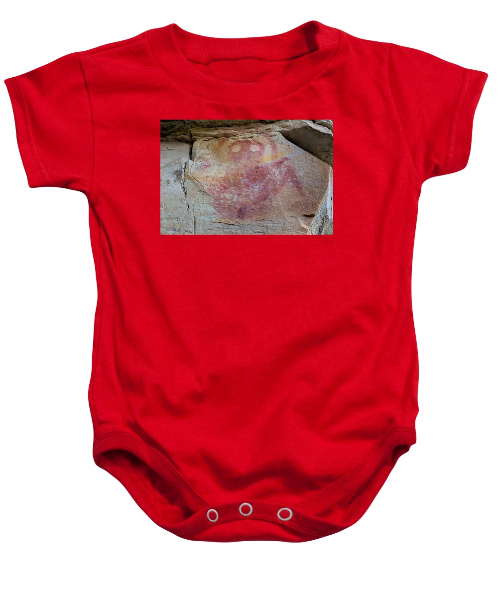 Pictograph Baby Onesie featuring the photograph Eerily Familiar by Kathleen Bishop