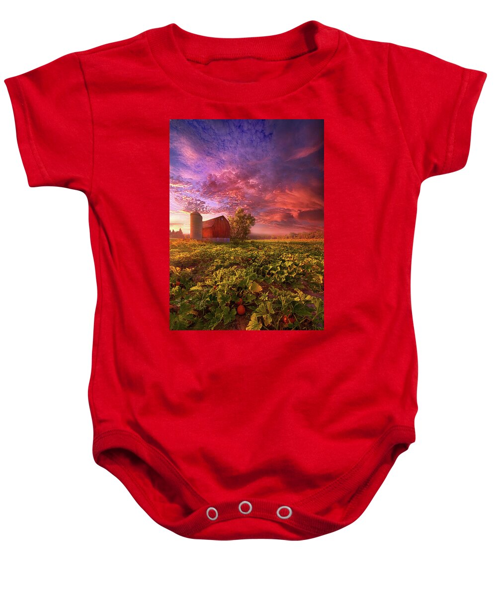 Scenic Baby Onesie featuring the photograph Every Dark Night Turns Into Day by Phil Koch