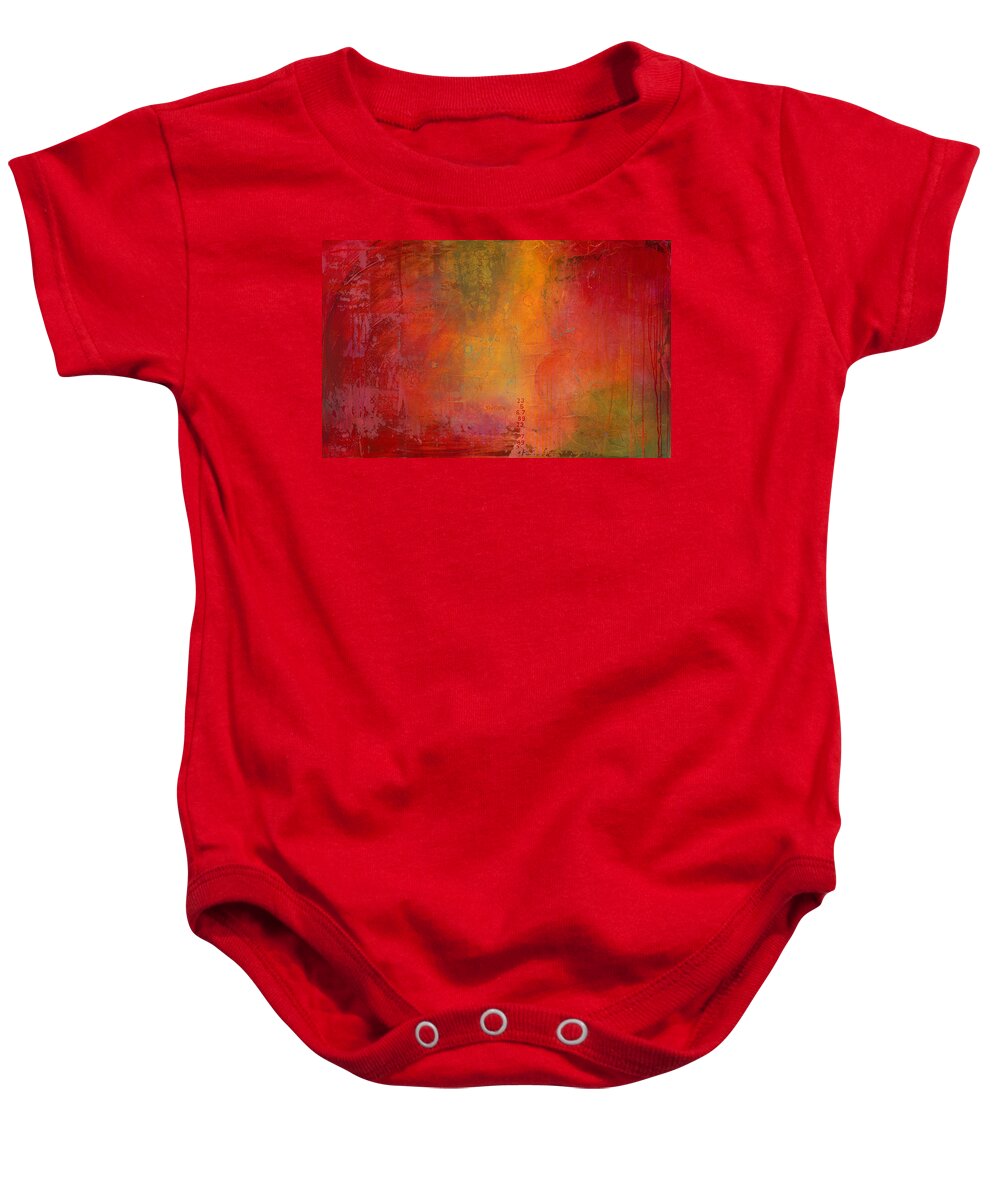 Acrylic Baby Onesie featuring the painting Expanse by Brenda O'Quin