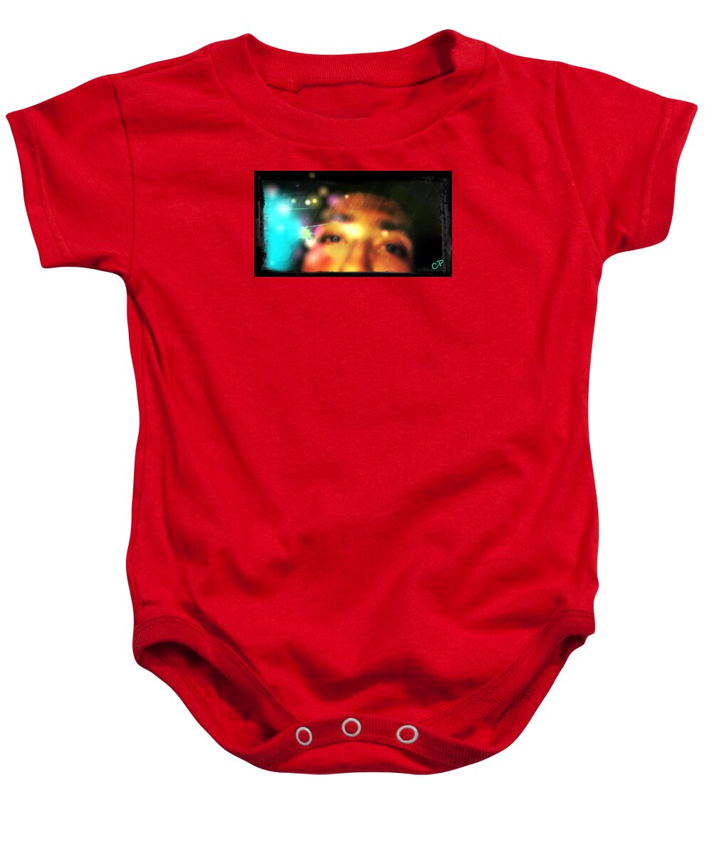 Spirit Baby Onesie featuring the photograph Eyes to the Soul by Christine Paris
