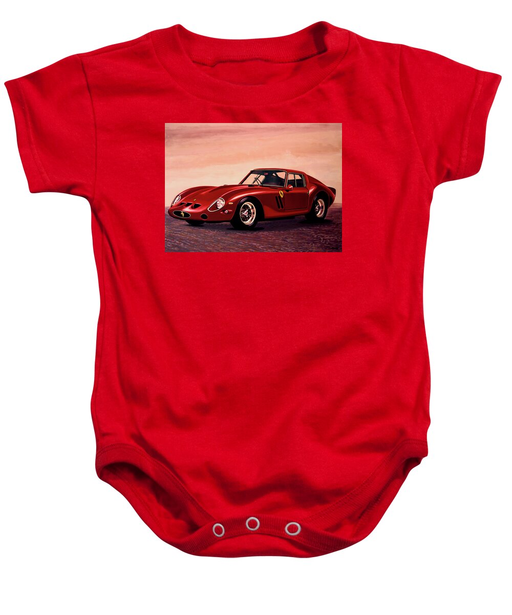 Ferrari 250 Gto Baby Onesie featuring the painting Ferrari 250 GTO 1962 Painting by Paul Meijering