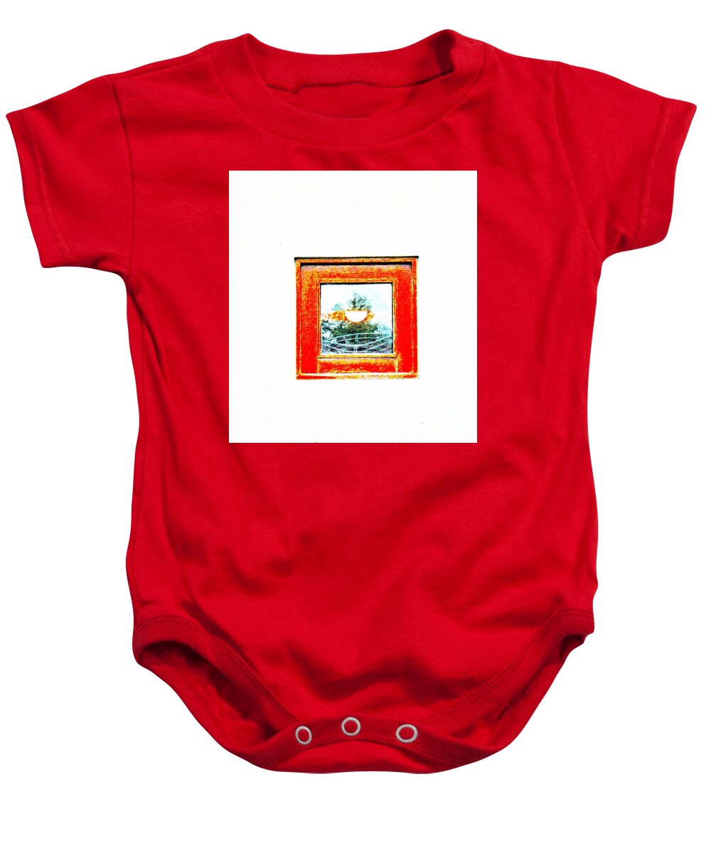 Windows Baby Onesie featuring the photograph Framed by Merle Grenz