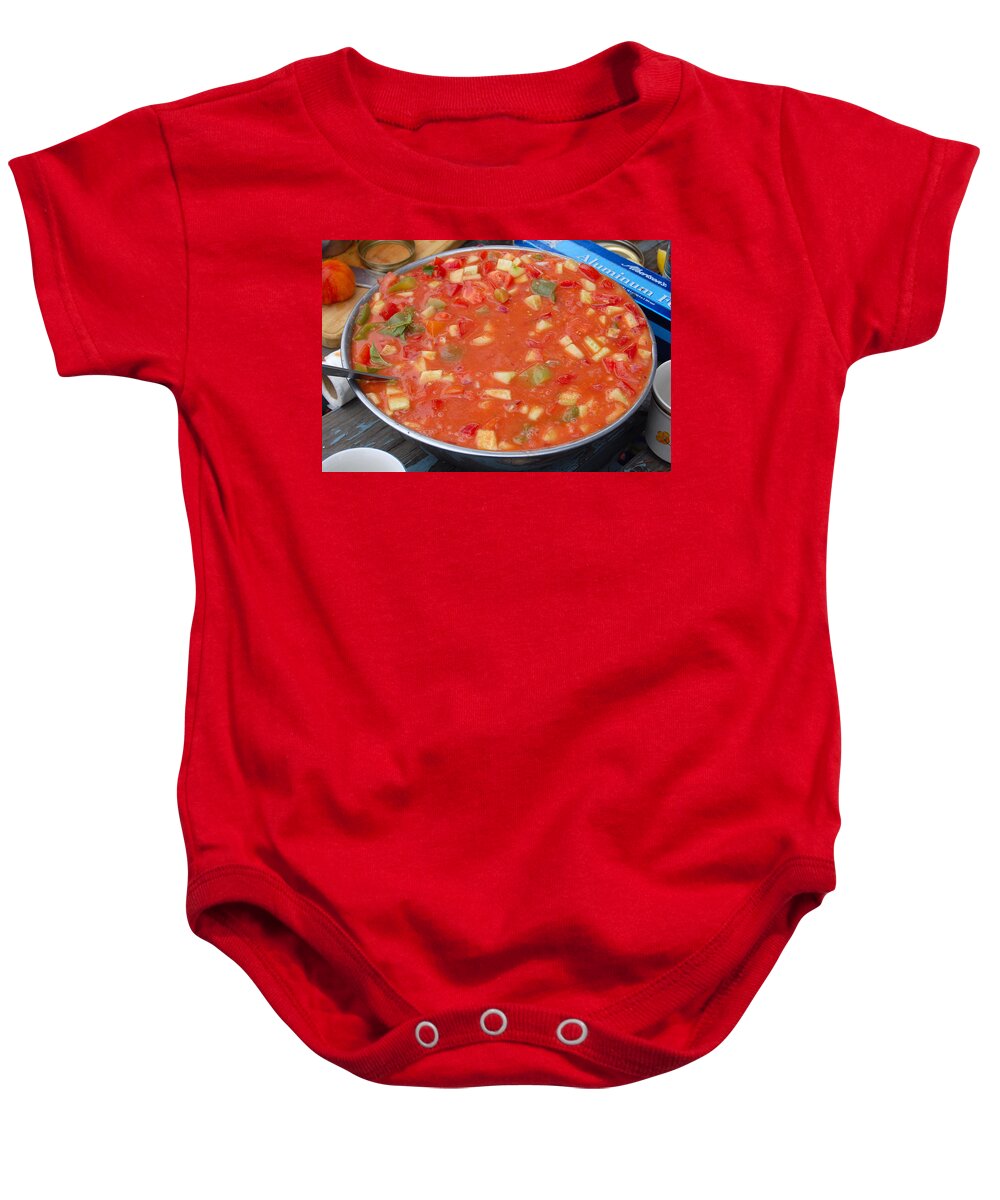 Gazpacho Baby Onesie featuring the photograph Gazpacho Dreams by Carolyn Donnell