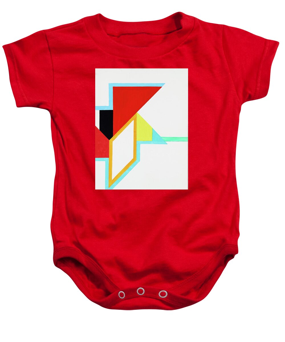 Abstract Baby Onesie featuring the painting Halleluja - Part X by Willy Wiedmann