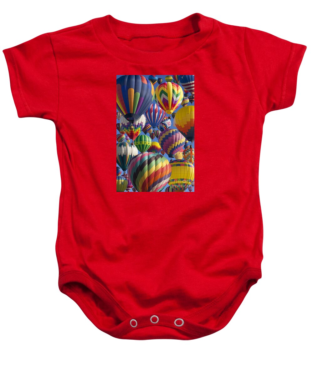 Hot Air Balloon Baby Onesie featuring the photograph Hot Air Ballooning 3 by Anthony Totah