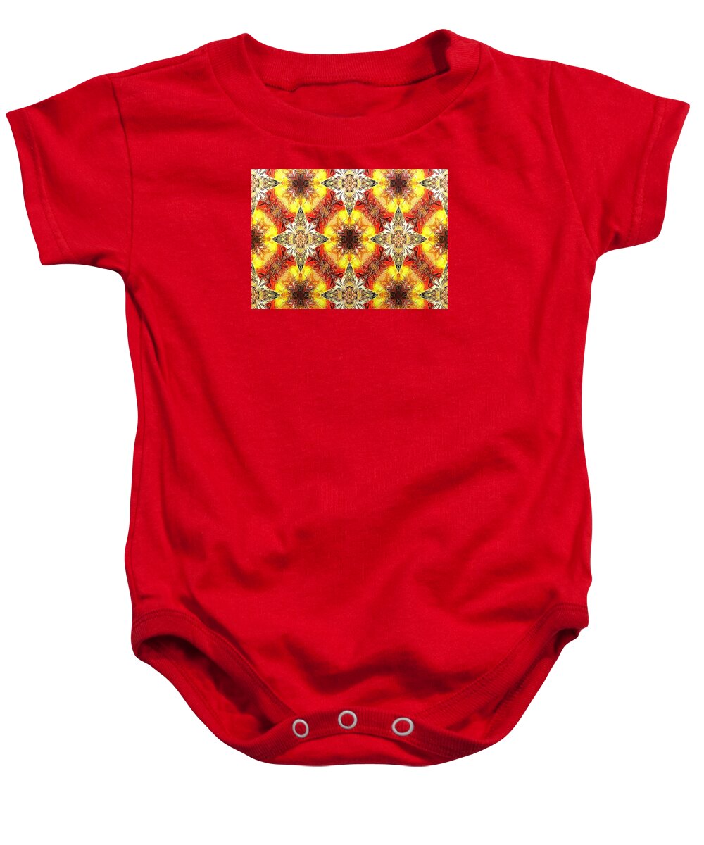 Digital Baby Onesie featuring the digital art Impressions - Untitled No.2 by Charmaine Zoe
