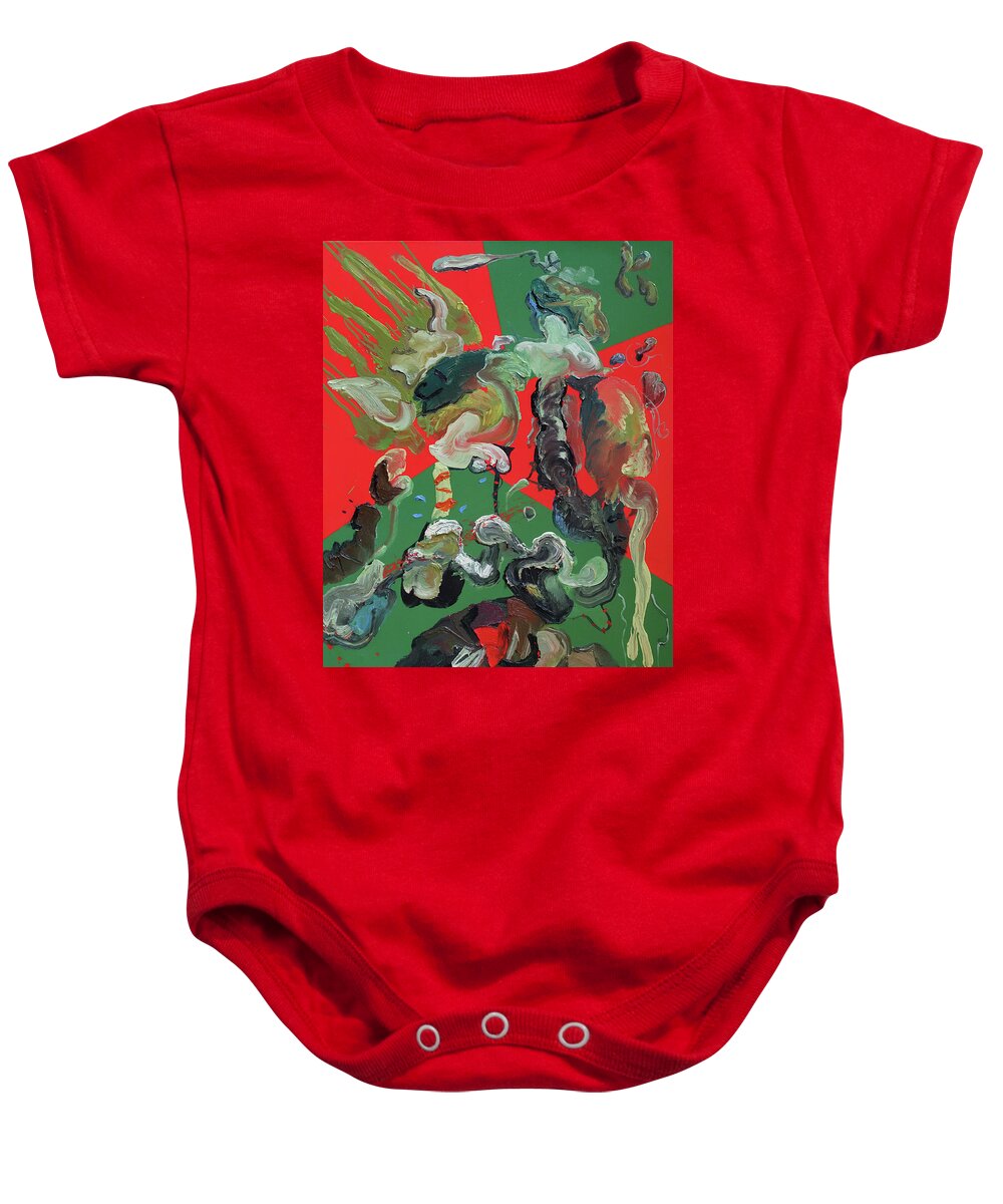 Falcon Baby Onesie featuring the painting Incoming by Peregrine Roskilly