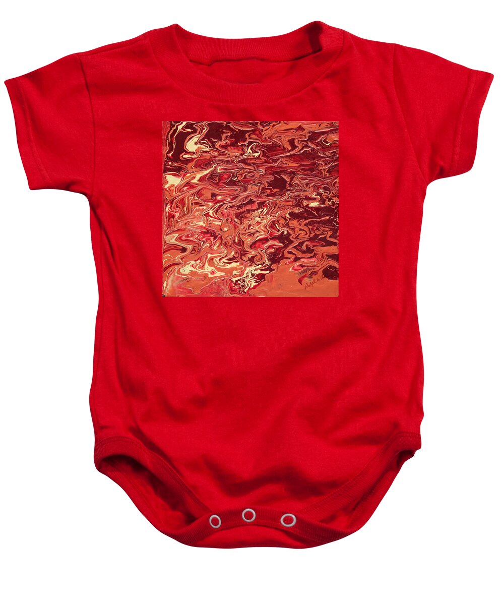 Fusionart Baby Onesie featuring the painting Indulgence by Ralph White