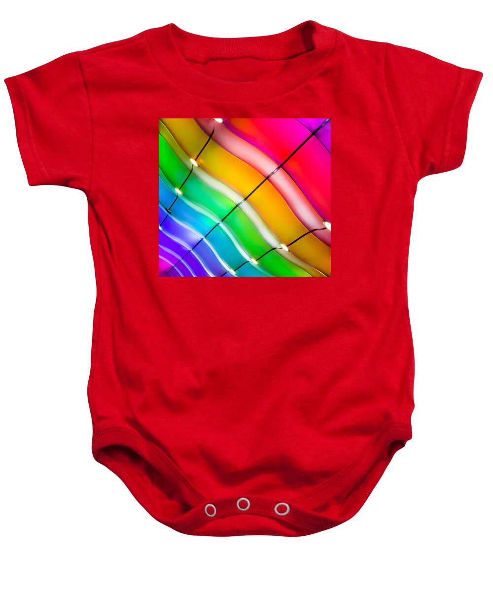 Color Abstracts Baby Onesie featuring the photograph Inhaling Love by Karen Wiles