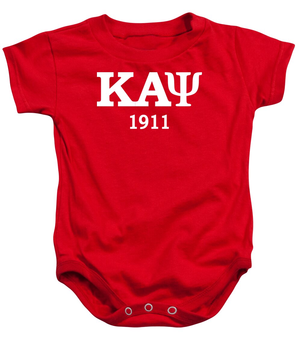 Kappa Alpha Psi Baby Onesie featuring the digital art Kappa Alpha Psi 1911 by Sincere Taylor