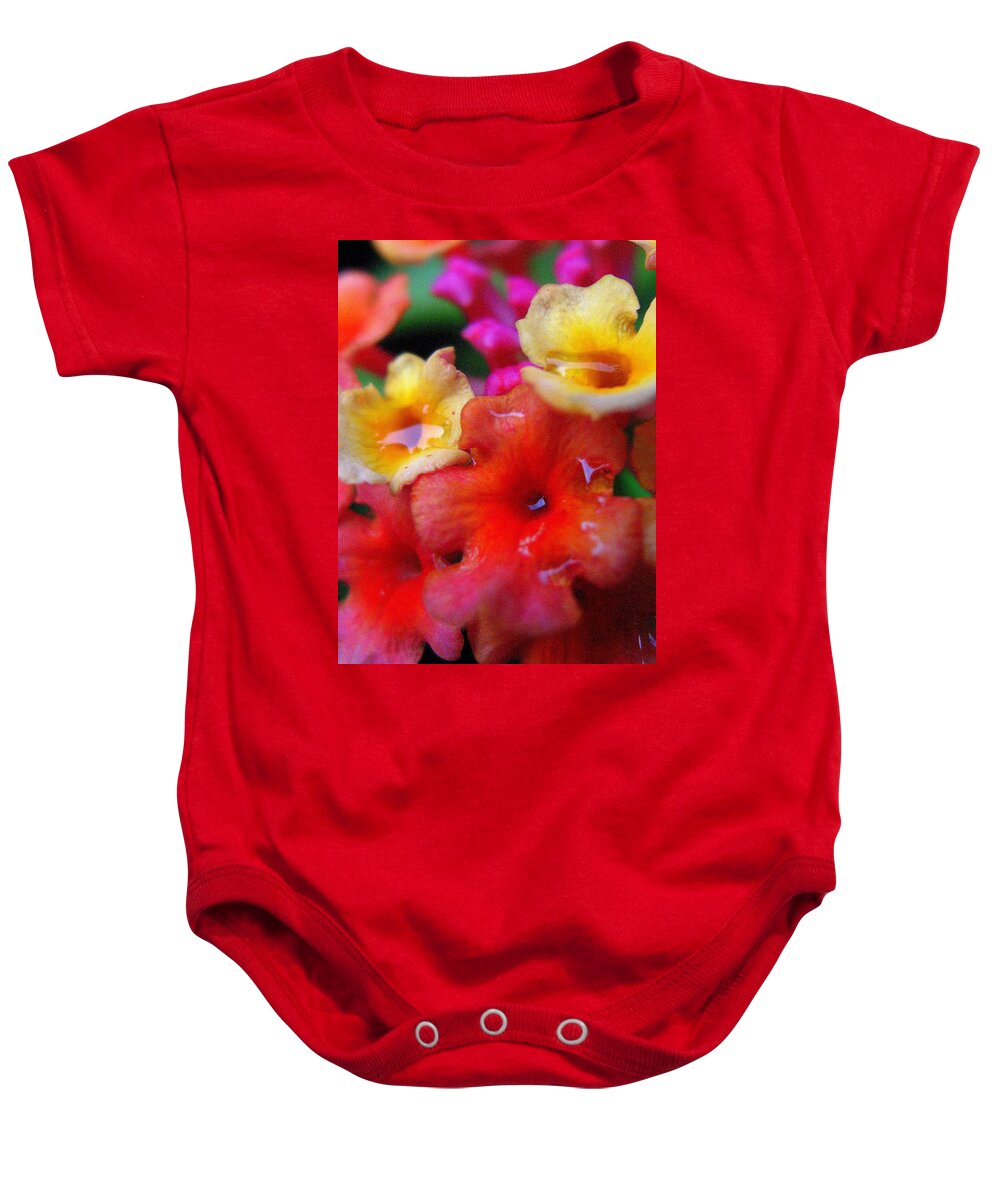 Floral Baby Onesie featuring the photograph Lantana-na-na by Marla Gilbertson