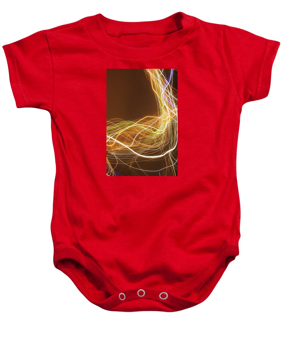 Abstract Baby Onesie featuring the photograph Light 2 by David Ralph Johnson
