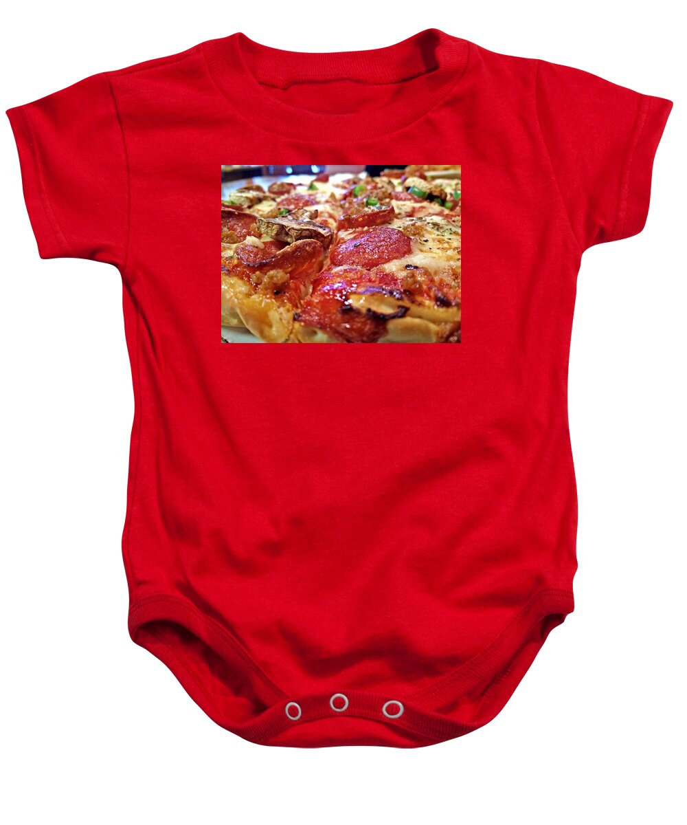 Pizza Baby Onesie featuring the photograph Mama Lido's Pizza by Robert Knight