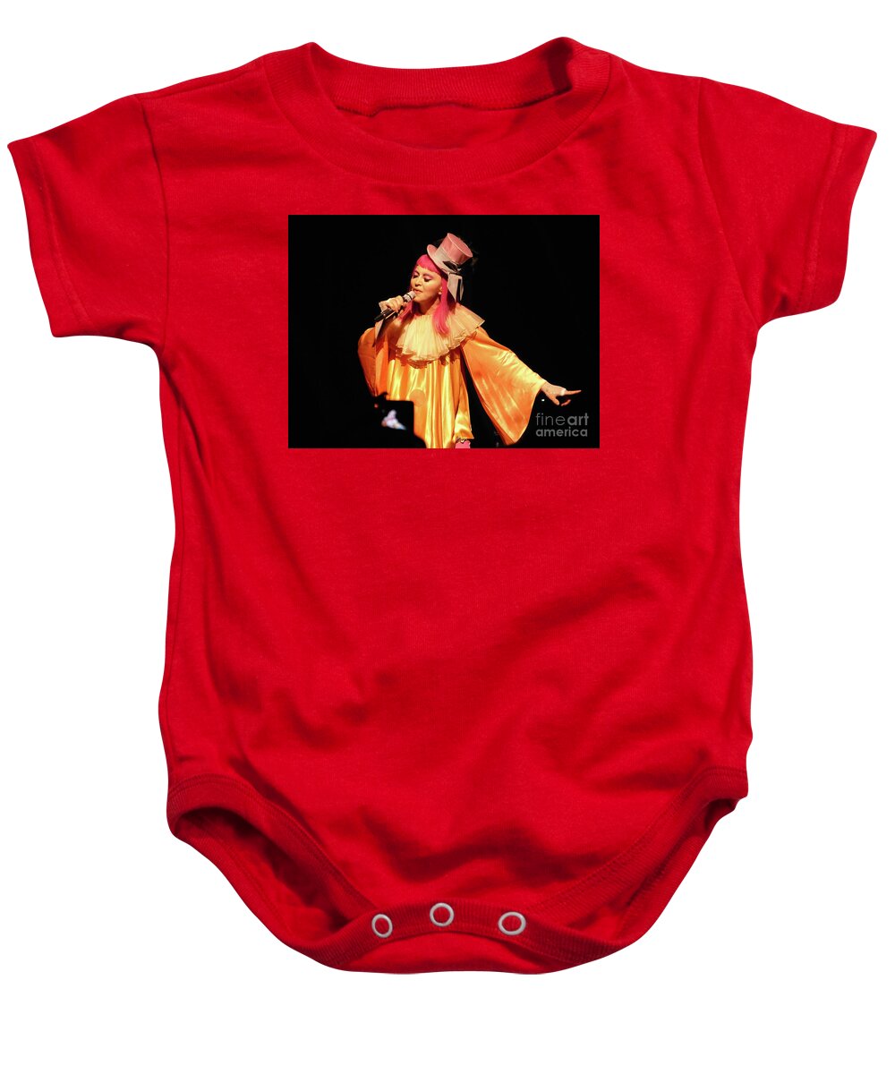 Madonna Baby Onesie featuring the photograph Madonna Tears of a Clown III by Marguerita Tan