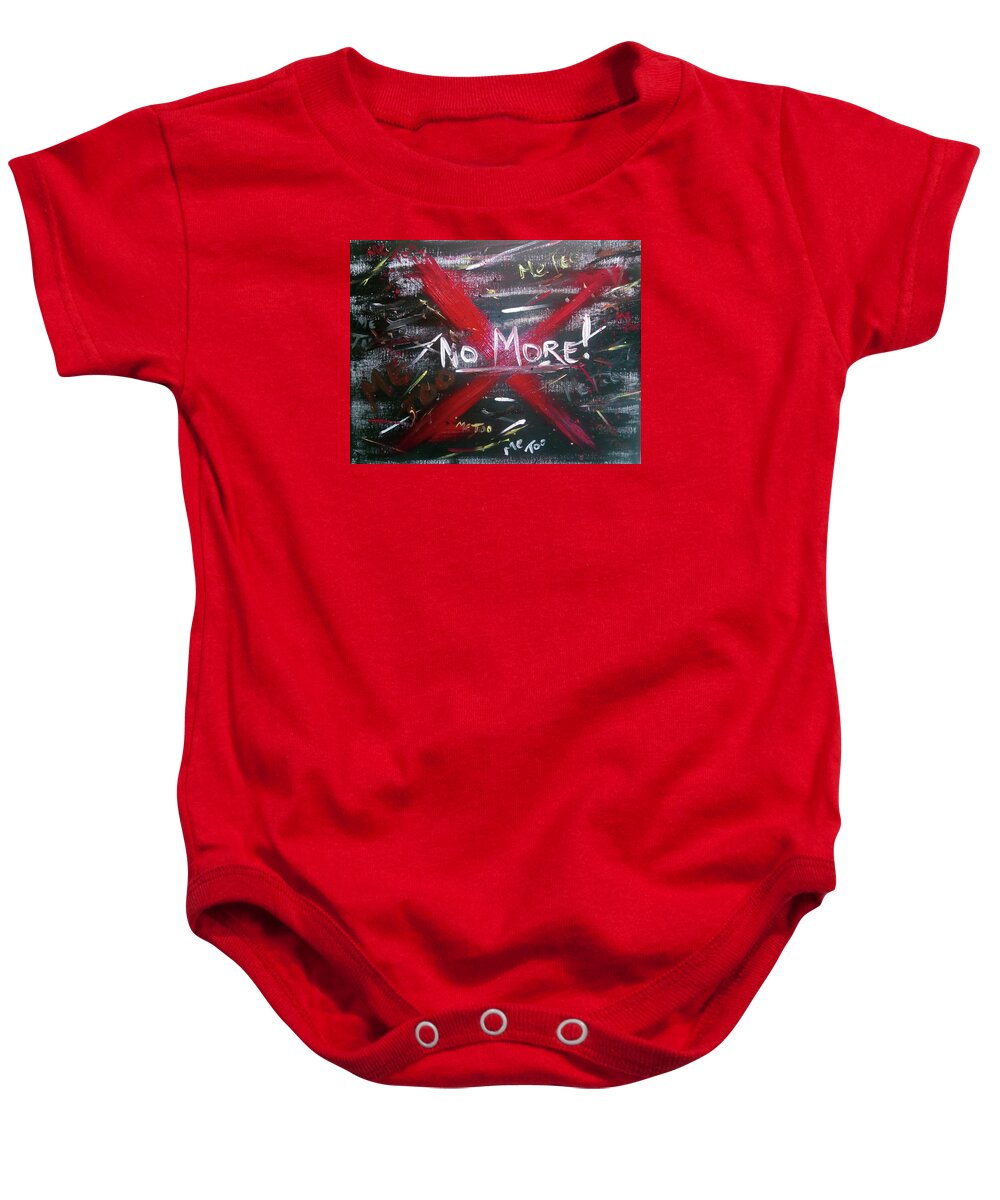 Me Too Baby Onesie featuring the painting Me Too, No More by Eseret Art