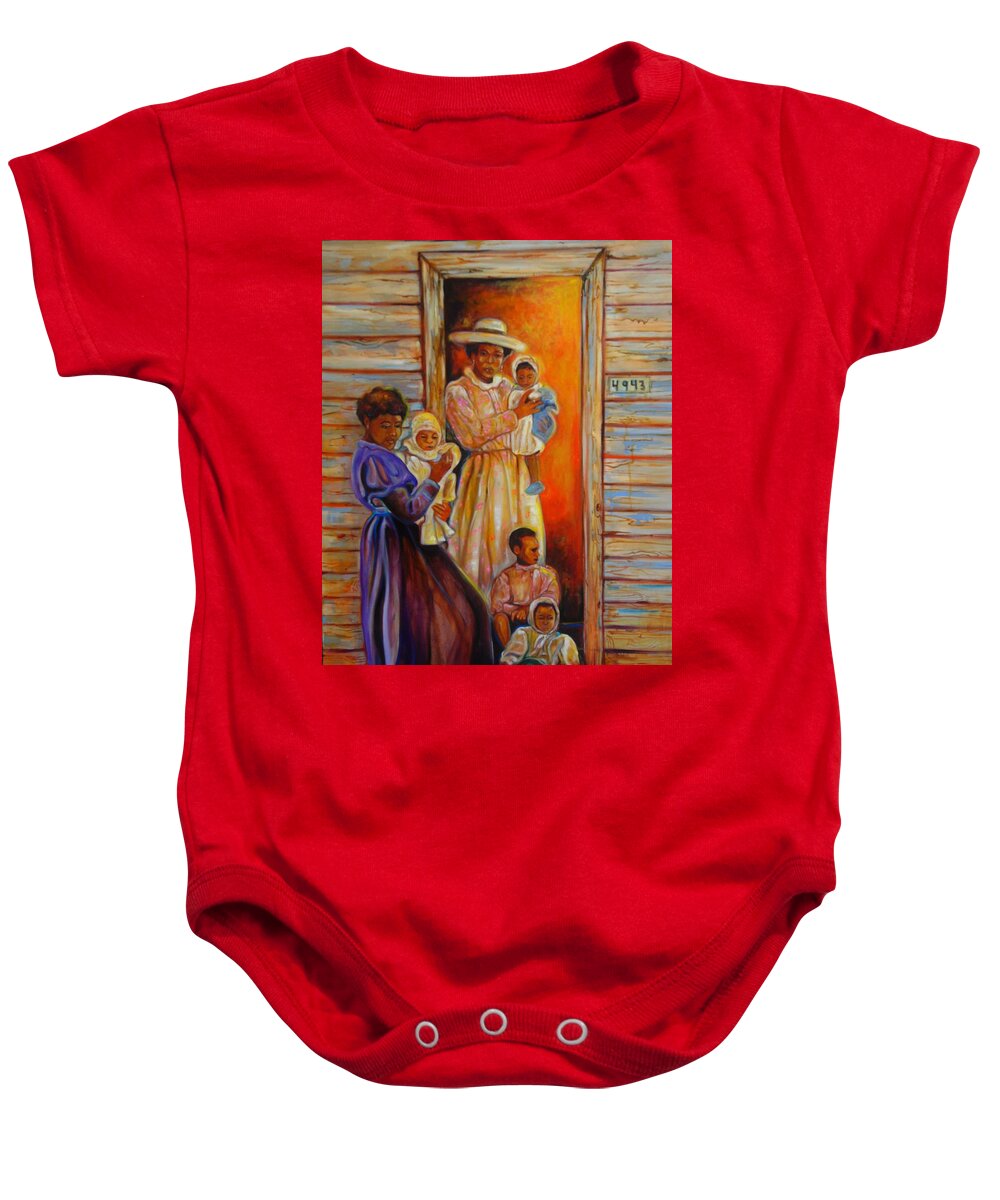 Contemporary Baby Onesie featuring the painting Mother by Emery Franklin