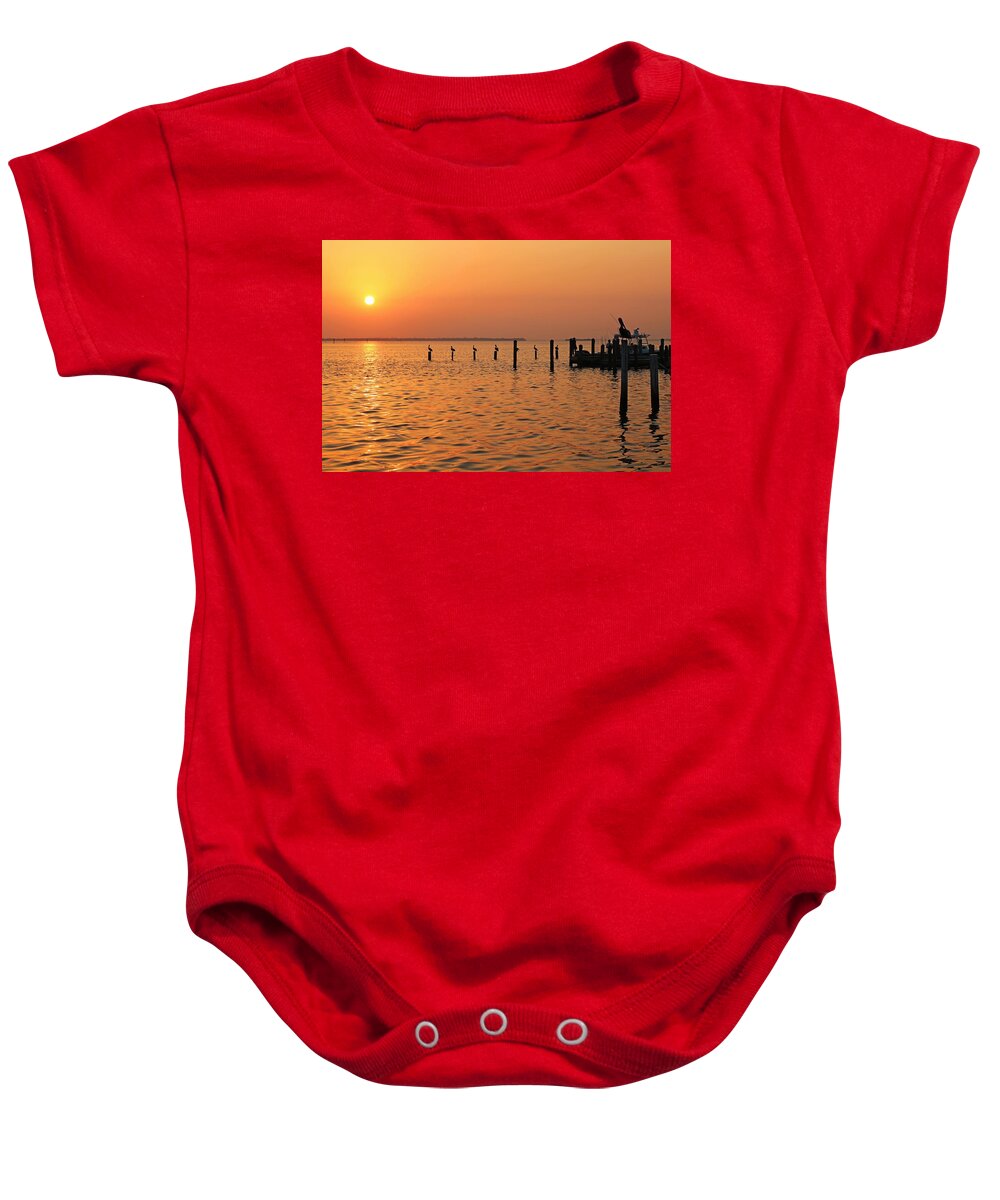 Sunset Baby Onesie featuring the photograph Nighttime Nuances by Michiale Schneider