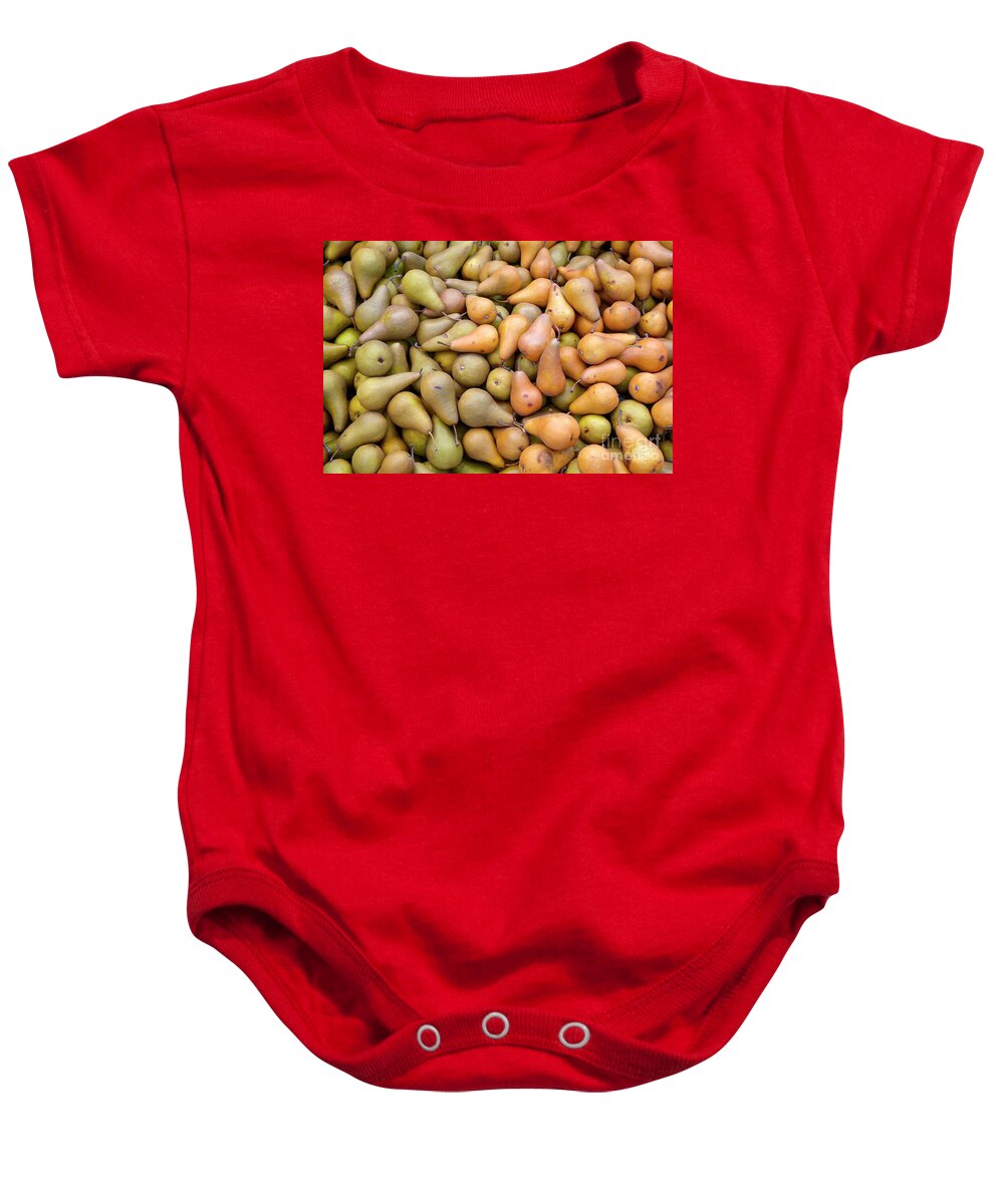 Pear Baby Onesie featuring the photograph Pears at the Harvest by Bruce Block