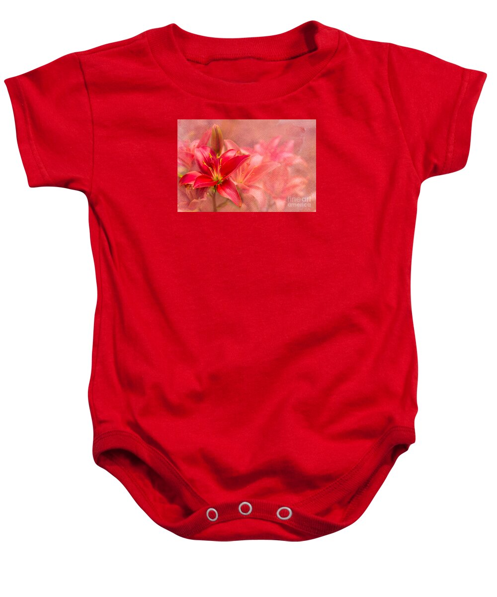 Gardens Baby Onesie featuring the photograph Perfect Red by Marilyn Cornwell