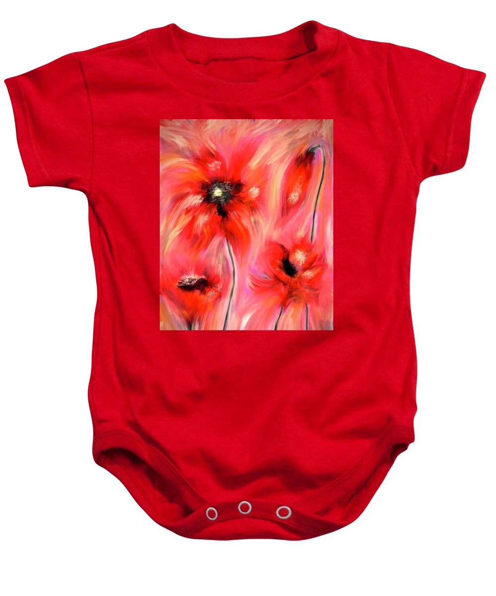 Persephone Baby Onesie featuring the digital art Persephone's Excursions by Laurie's Intuitive