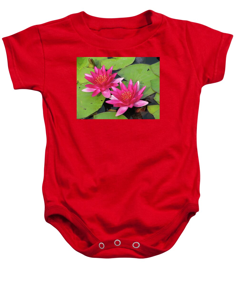 Pond Baby Onesie featuring the photograph Pond Scene by Ted Keller