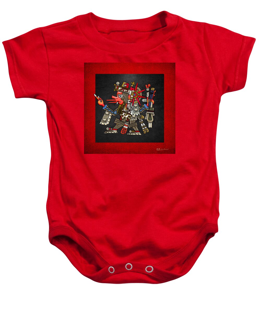 treasures Of Mesoamerica Collection By Serge Averbukh Baby Onesie featuring the photograph Quetzalcoatl - Codex Borgia by Serge Averbukh