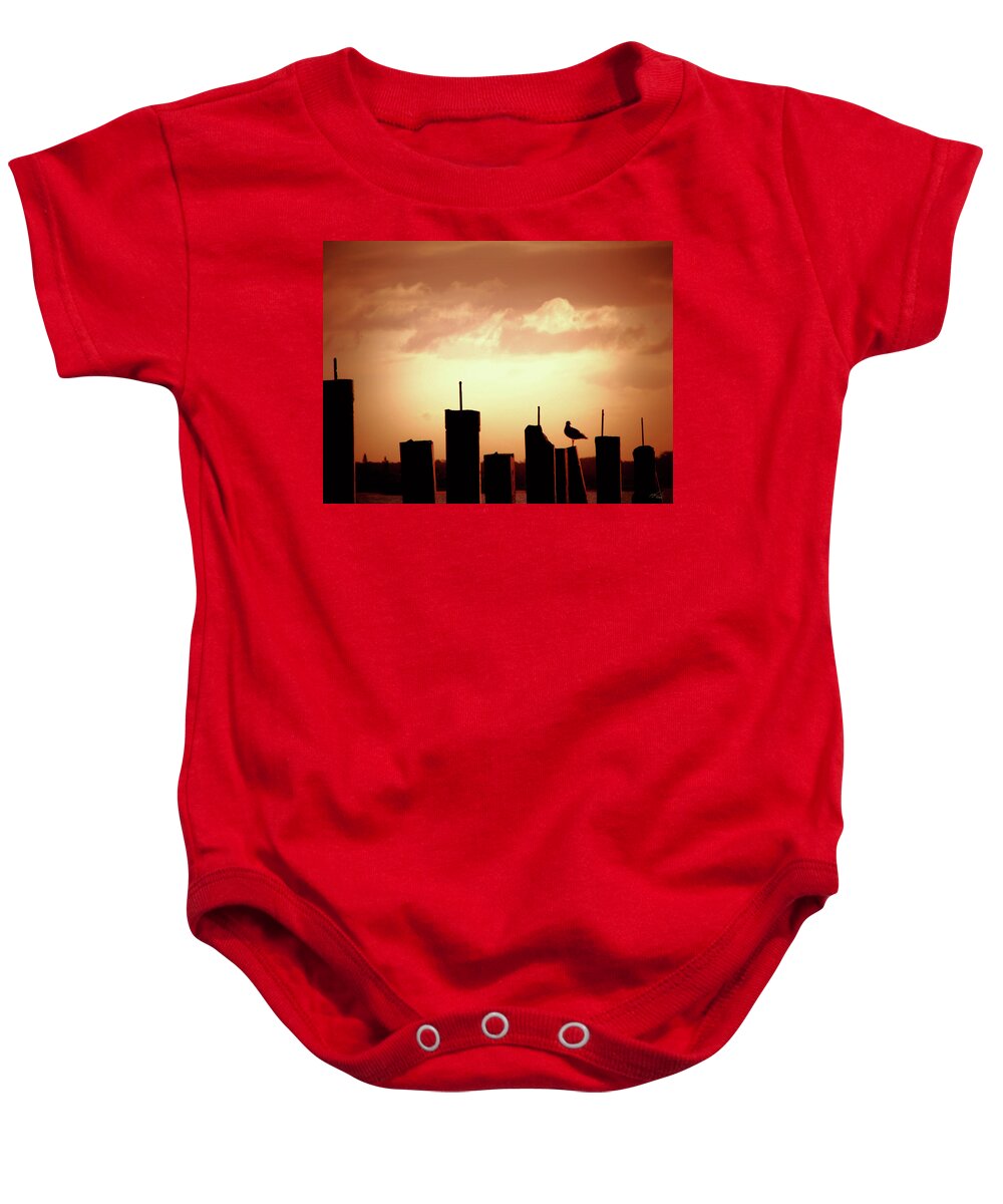 Clouds Baby Onesie featuring the photograph Red Sky by Michael Blaine